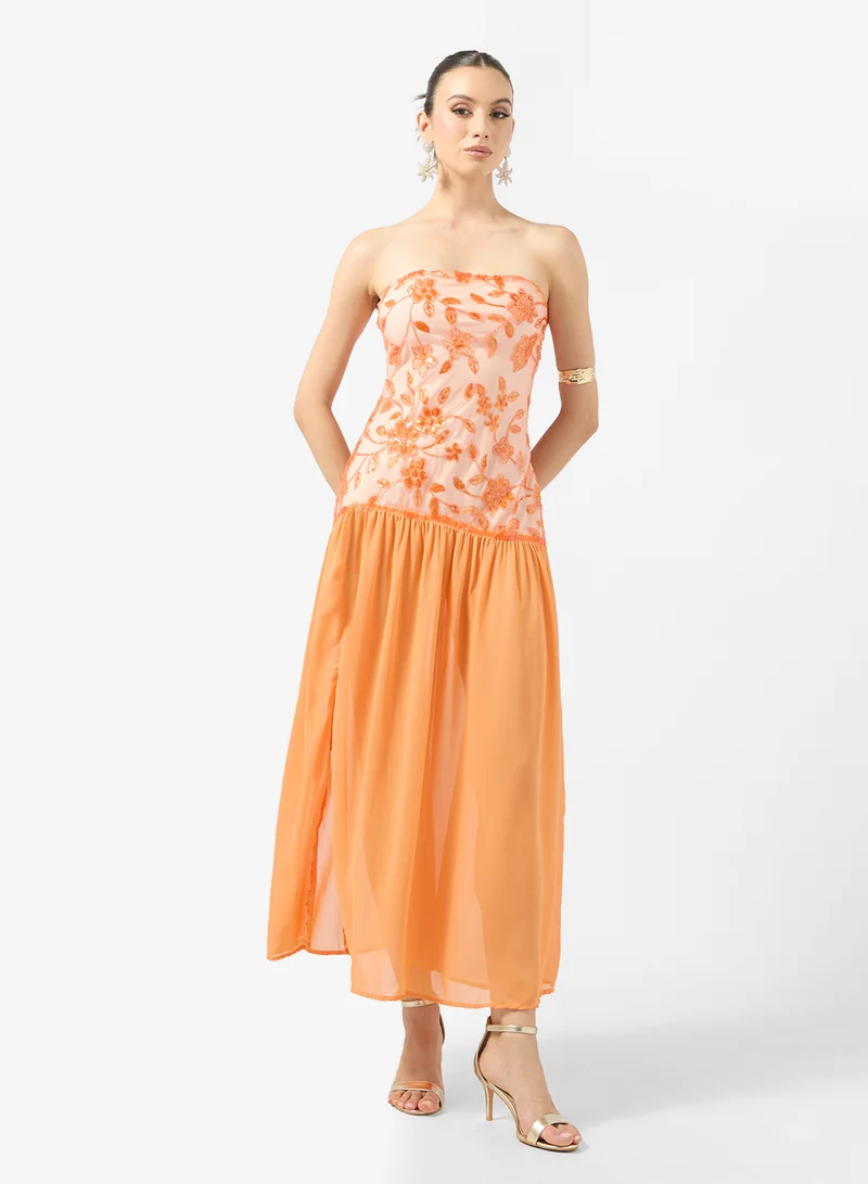 Drop Waist Sequin Dress