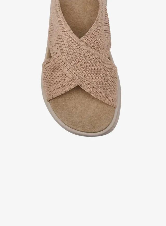 Women's Textured Cross Strap Sandals – image 4
