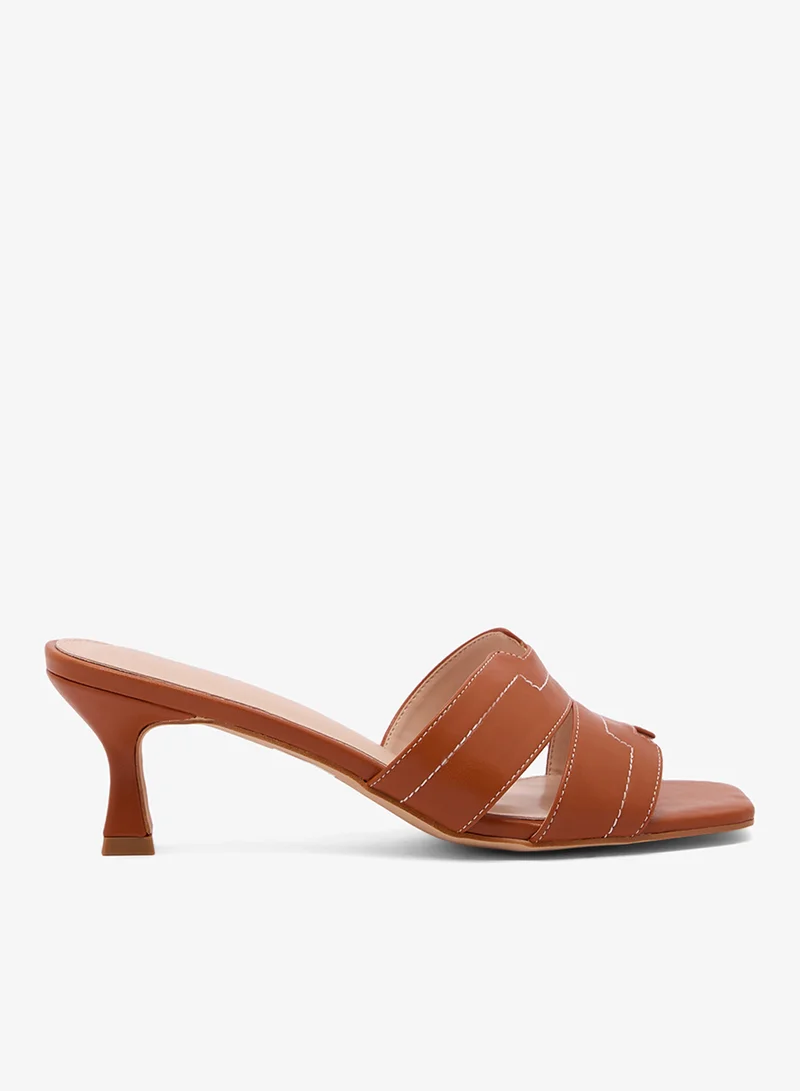 Kitten Heel Mule Sandals
