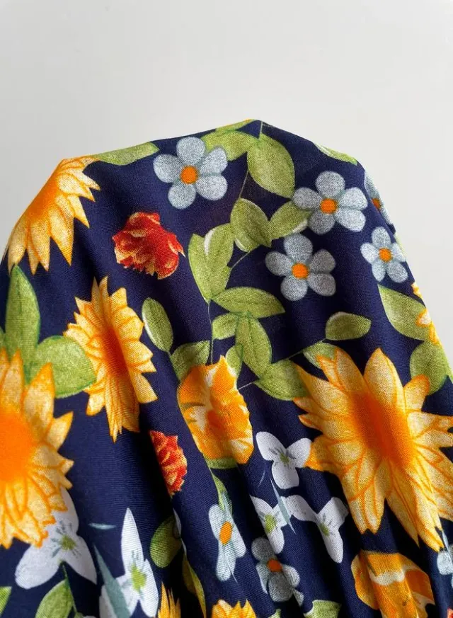 Women's V-Neck Floral Maxi Dress – image 6