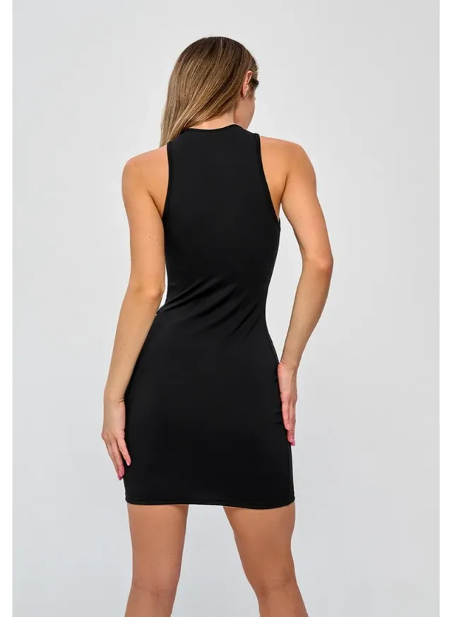 Bona Fide Women's Sleeveless Mini Cutout Dress Black – image 4