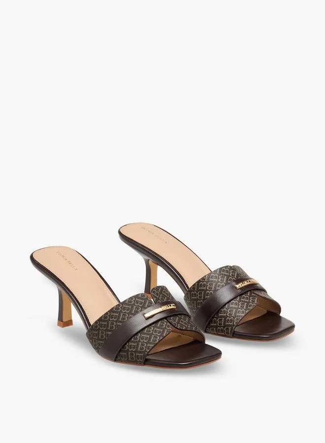 Flora Bella Women's Monogram Print Sandals