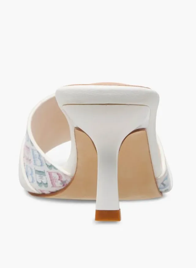 Flora Bella Women's Monogram Print Sandals – image 5