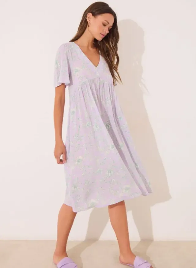 Viscose Print Midi Dress – image 2
