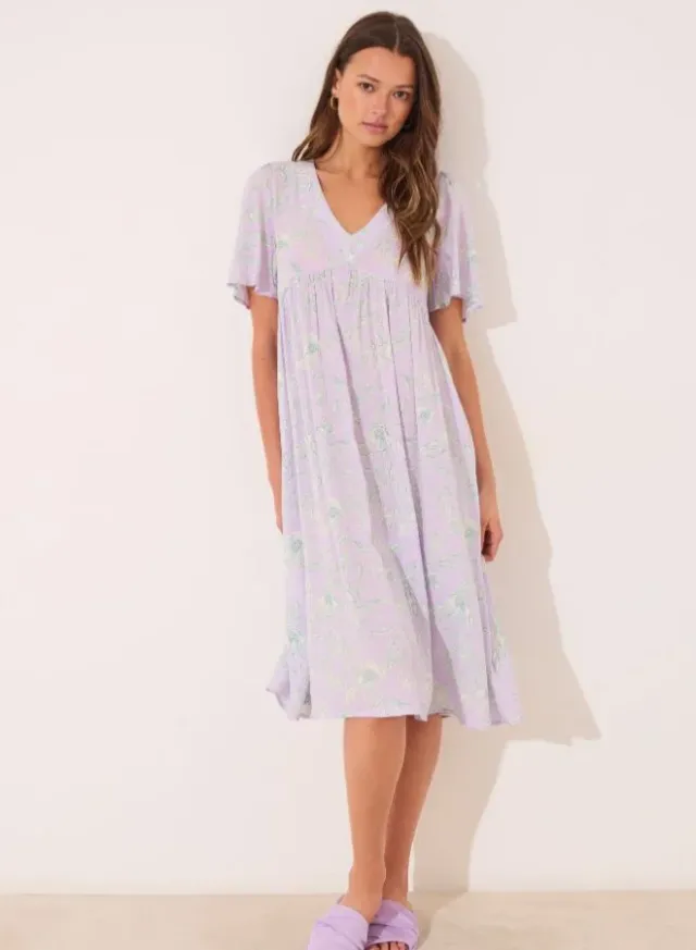 Viscose Print Midi Dress – image 4