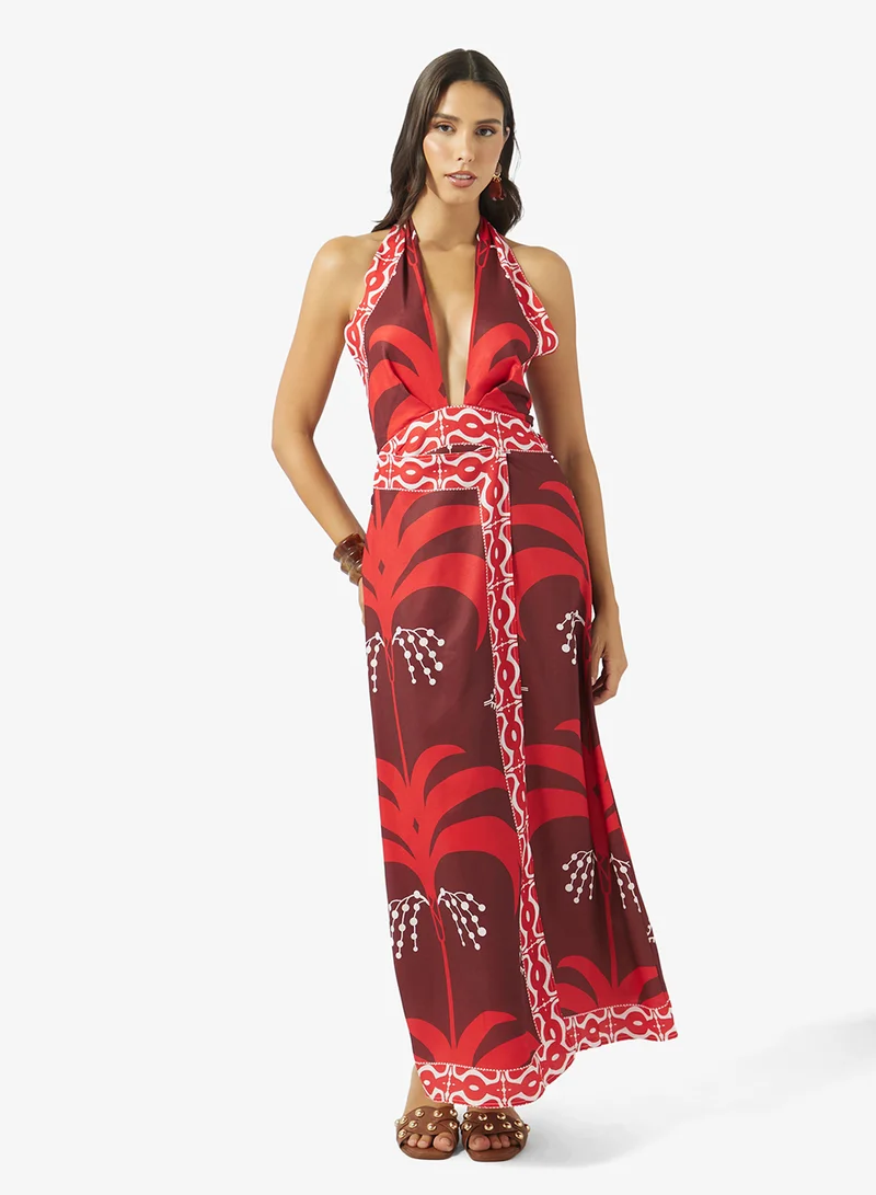 Halter Wrap Dress