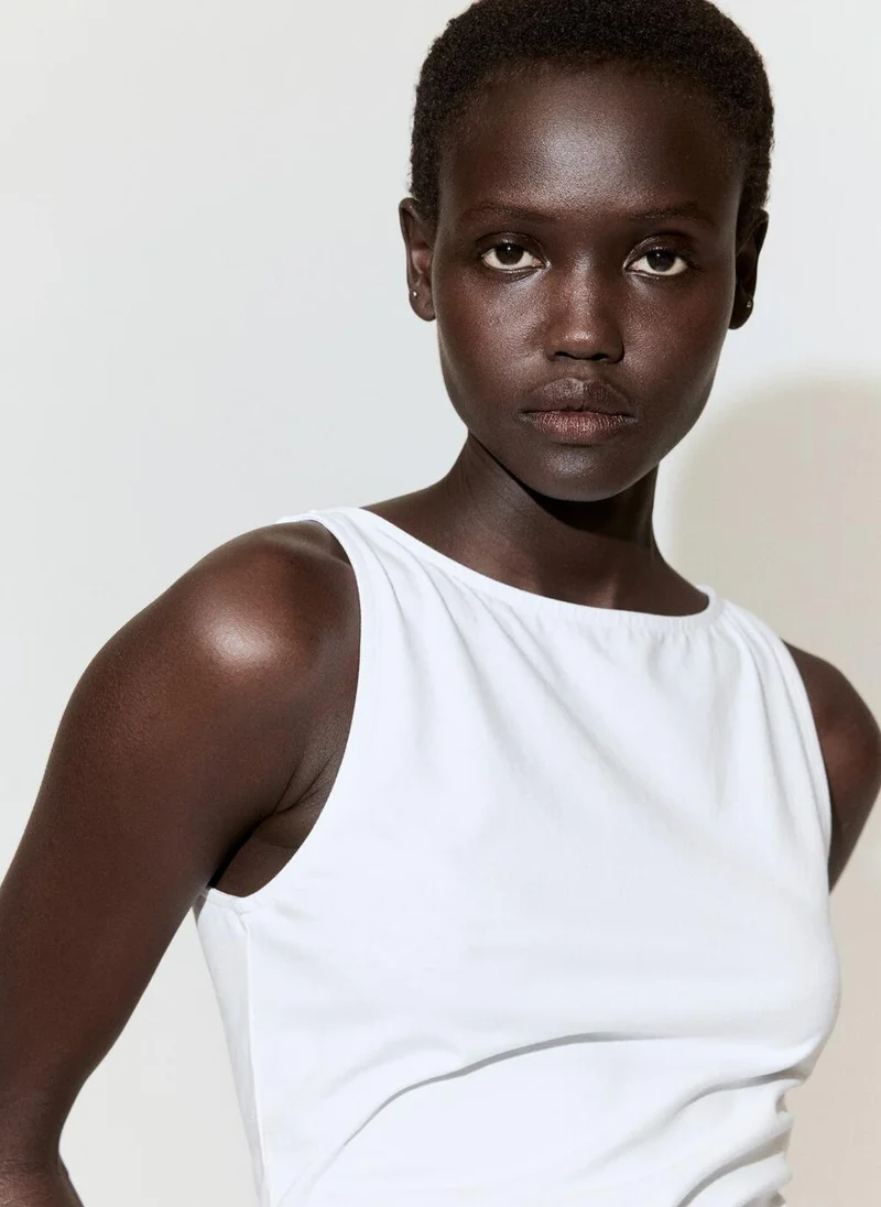 A-Line Dress With Broderie Anglaise Embroidery