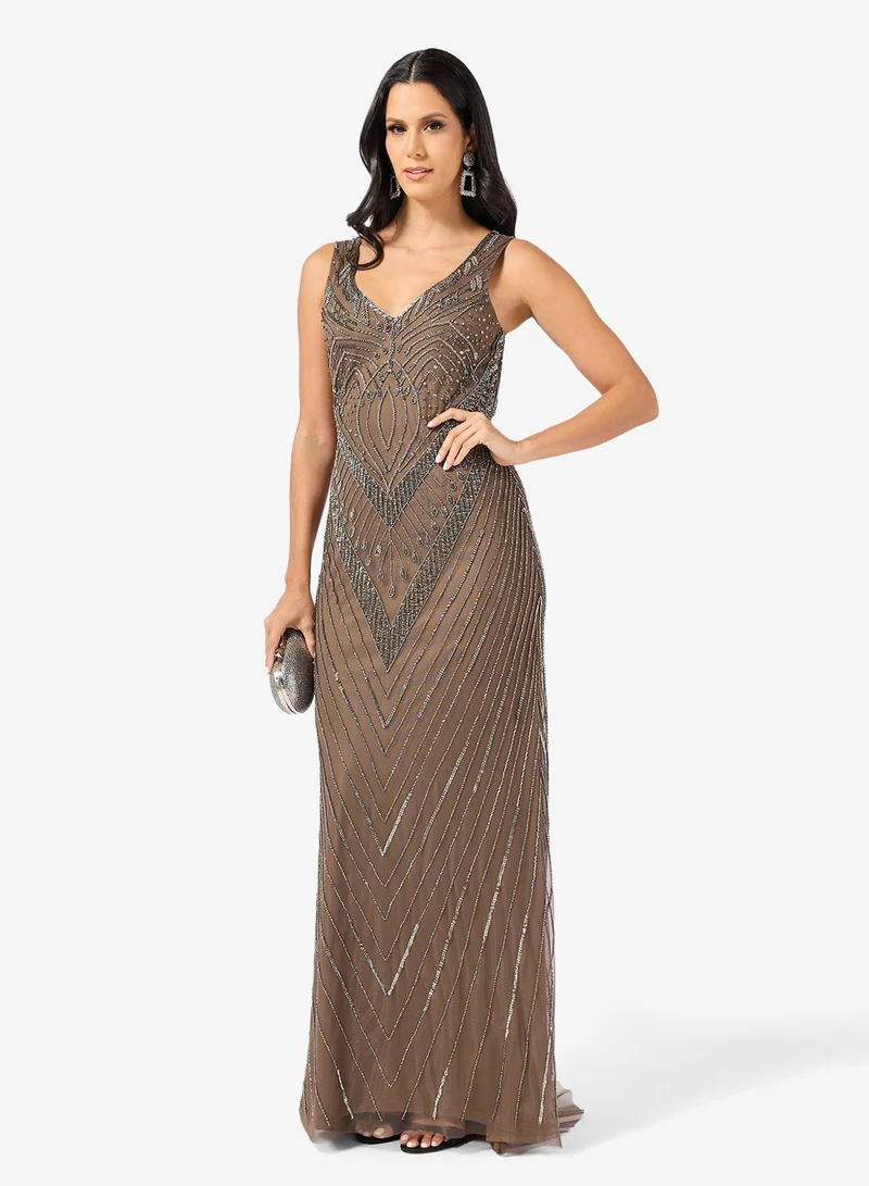 A-Line Dress With Broderie Anglaise Embroidery