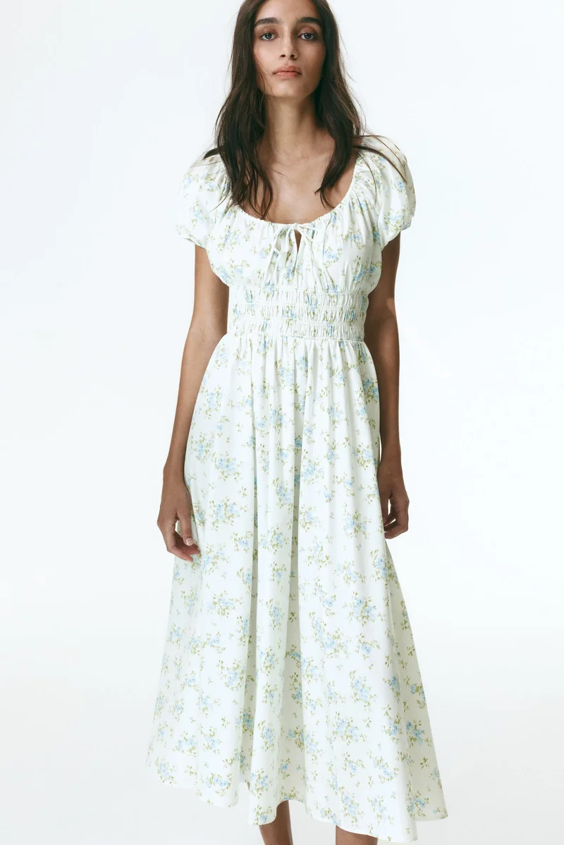 Smocked Cotton Dress