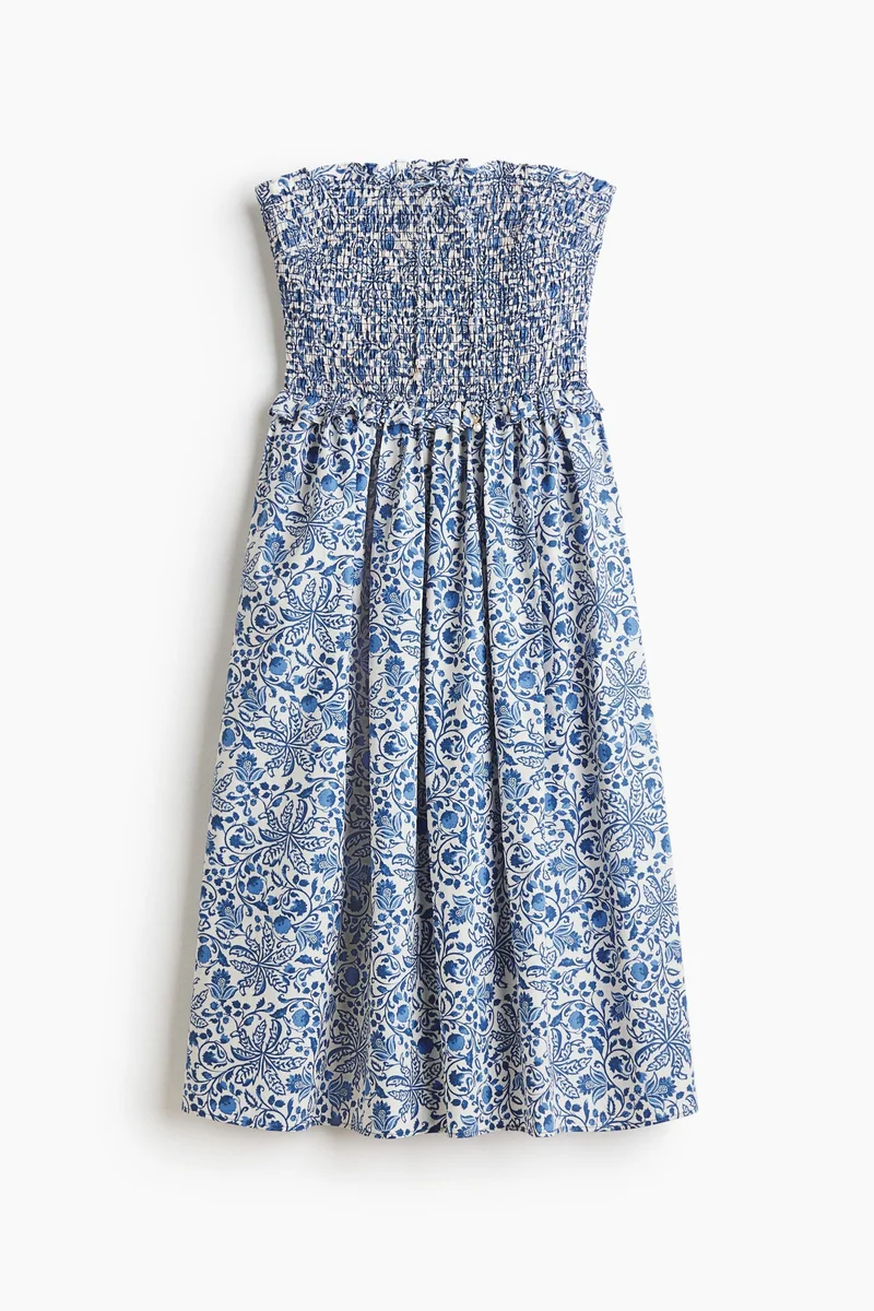 Smocked Bandeau Dress