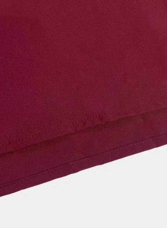 Smocked Strappy Tiered Midi Dress, Burgundy – image 7