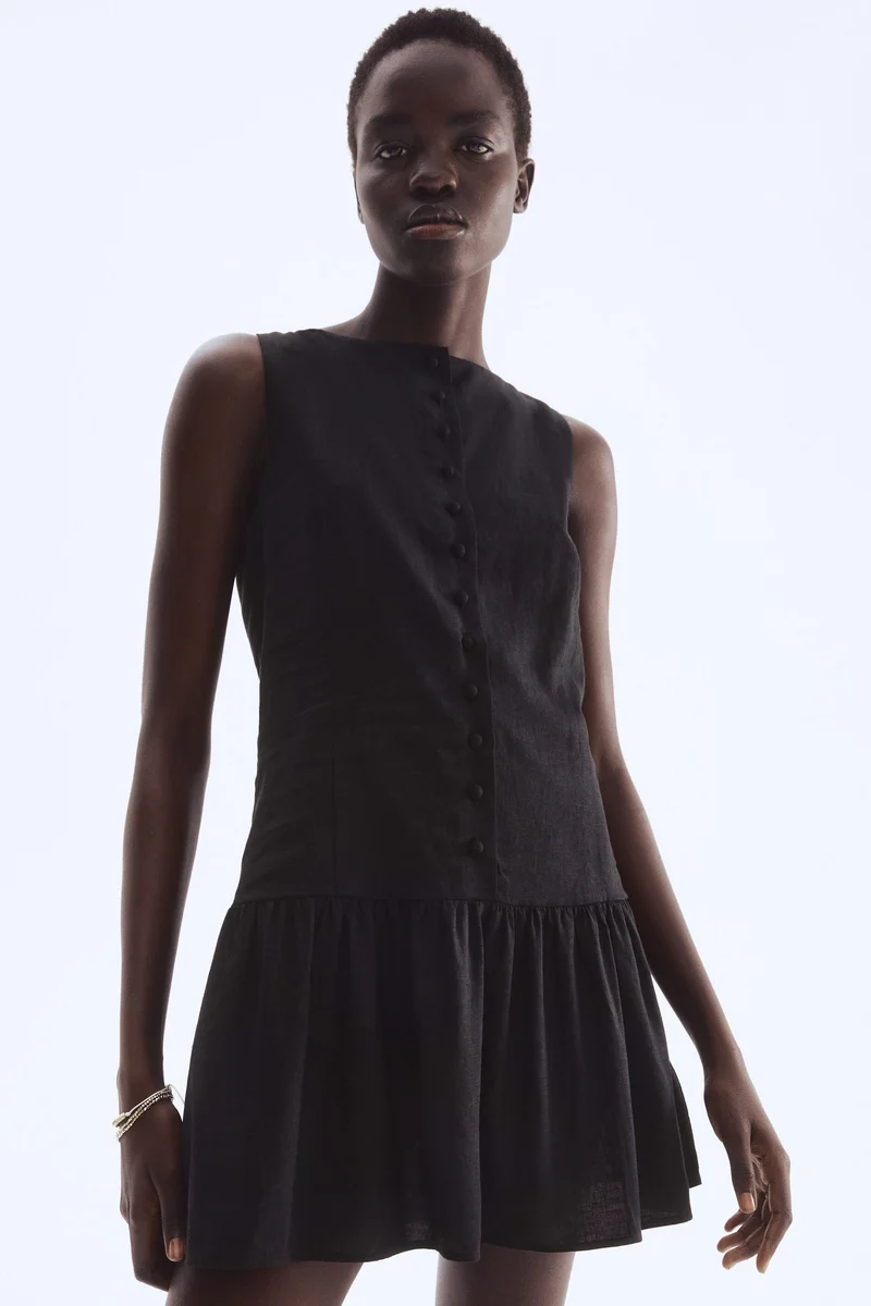 Linen Blend Dress