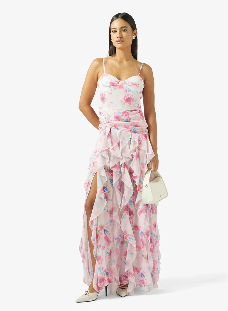 Printed Bandeau Dress