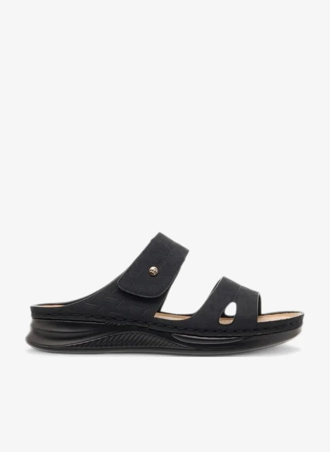 Women's Stitch Detail Slip-On Comfort Sandals