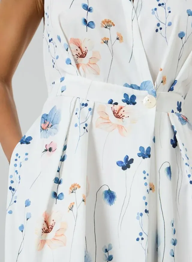Floral A-Line Maxi Dress – image 4