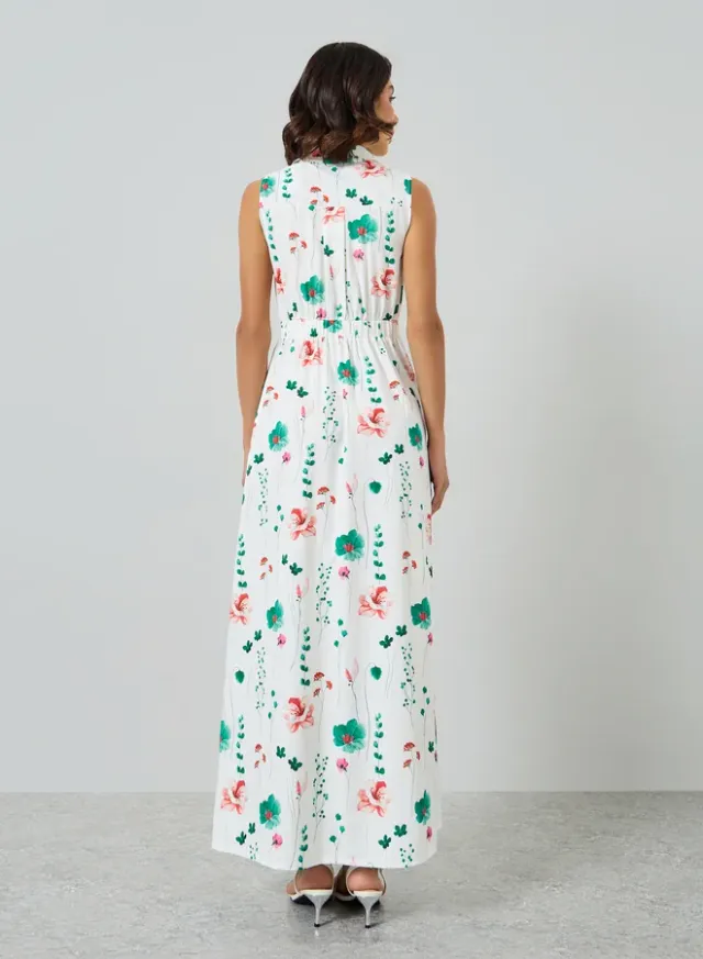 Floral A-Line Maxi Dress – image 3