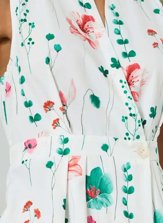 Floral A-Line Maxi Dress – image 4