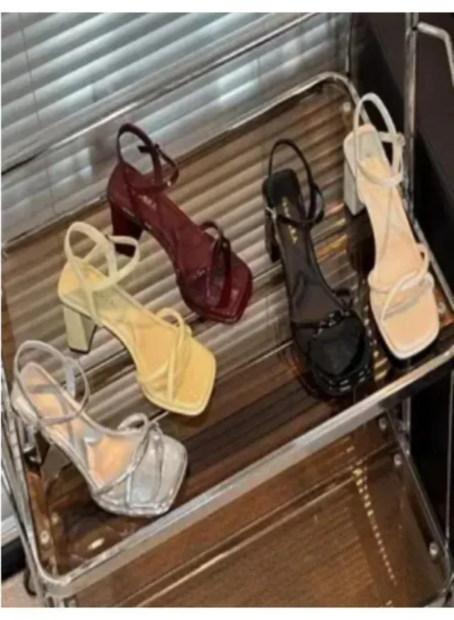 Mid Block Heel Sandals