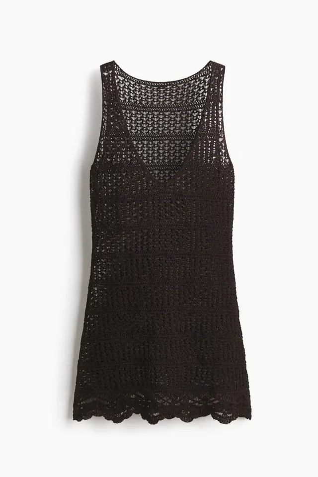 Hole-Knit Beach Dress – image 4
