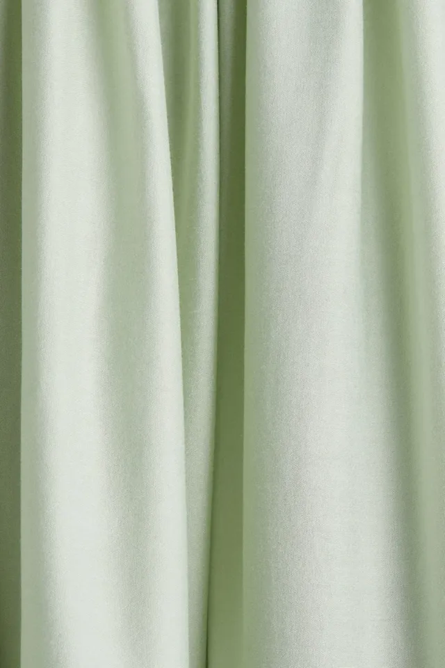 Green Dusty Light Mini Off-Shoulder Ruffled Dress – image 6