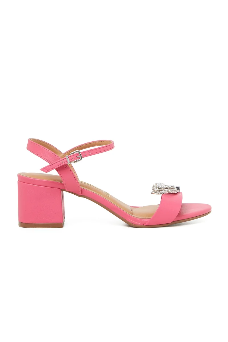 VIZZANO Women's Ankle Strap Sandals Pink