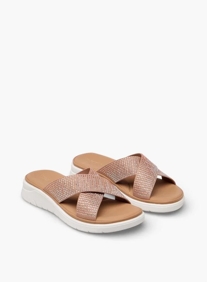 Flora Bella Women's Embellished Comfort Sandals
