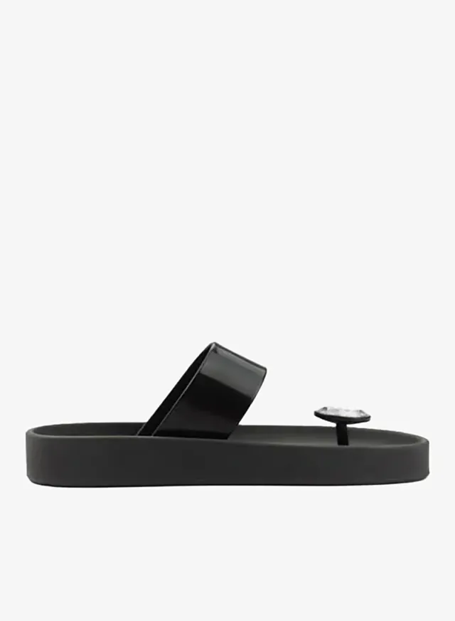 Women's Anti-slip Single Strap Sandals Black