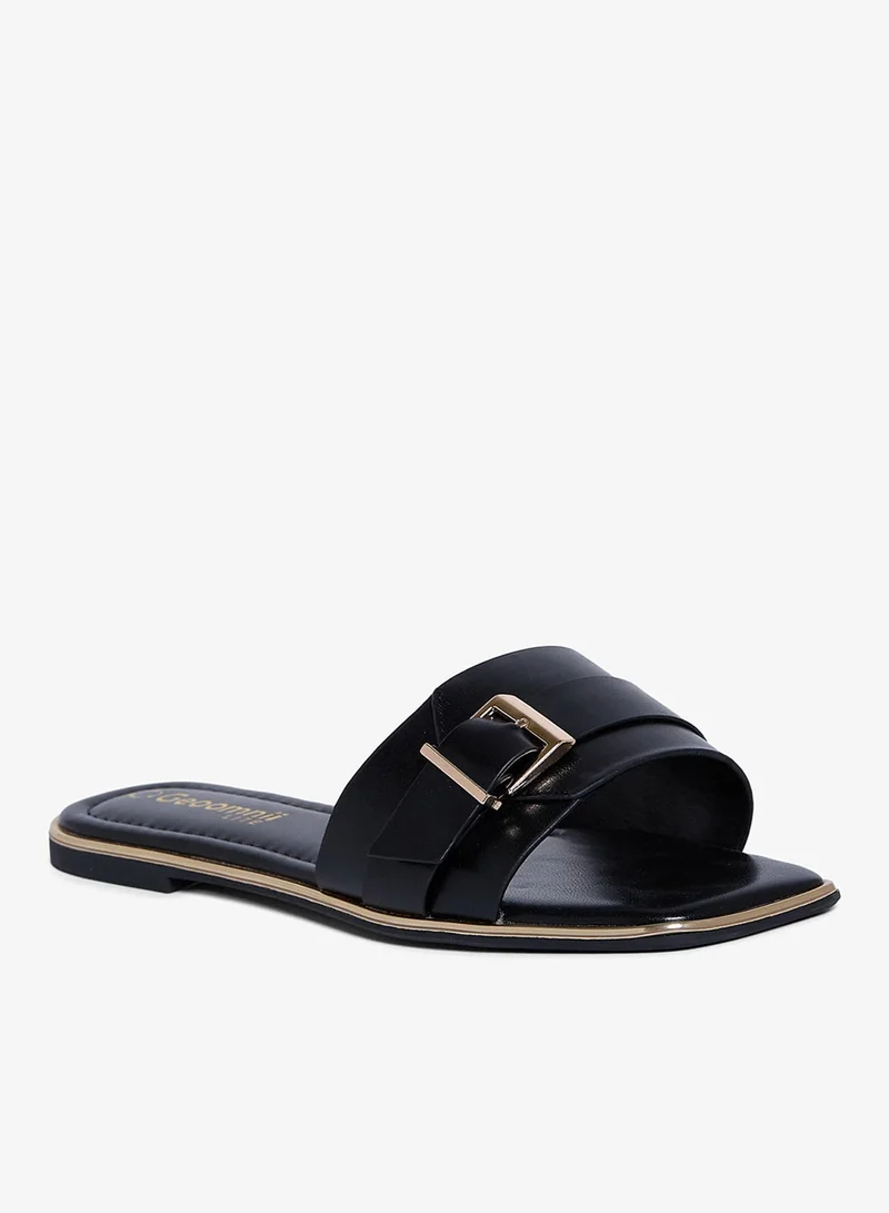 Geoomnii Women's Comfortable Slip-On Flat Sandals