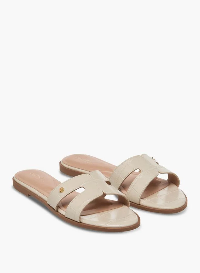 Women's Animal Textured Slip-On Sandals