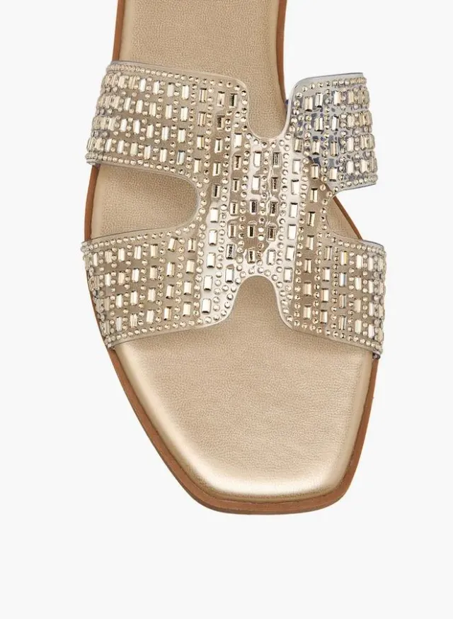 Women Embellished Slip-On Flat Sandals – image 4