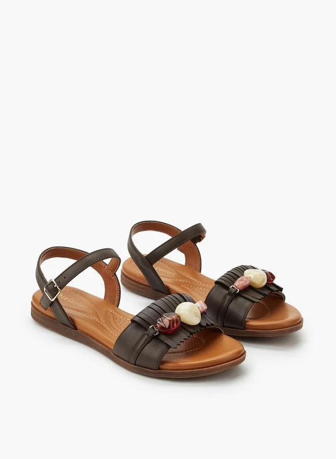 Women Stone Embellished Sandals