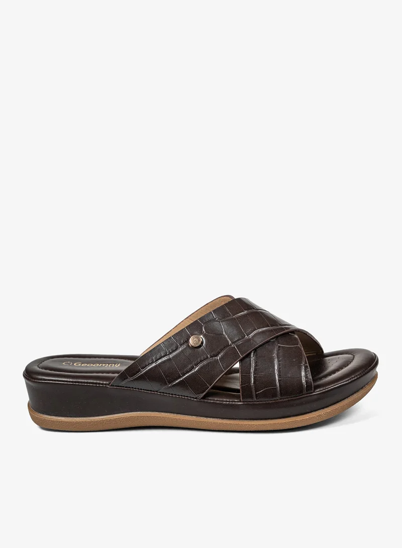 Geoomnii Women's Cushioned Slip-On Comfort Slide Sandals