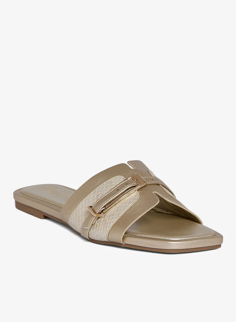 Geoomnii Women's Comfortable Slip-On Casual Flat Sandals