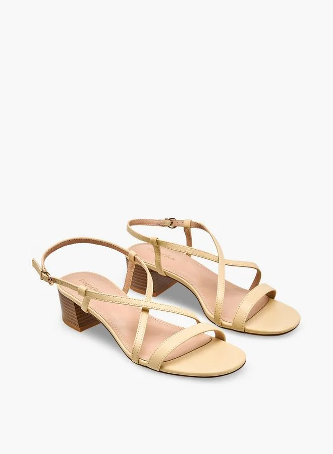Women's Block Heel Buckle Sandals