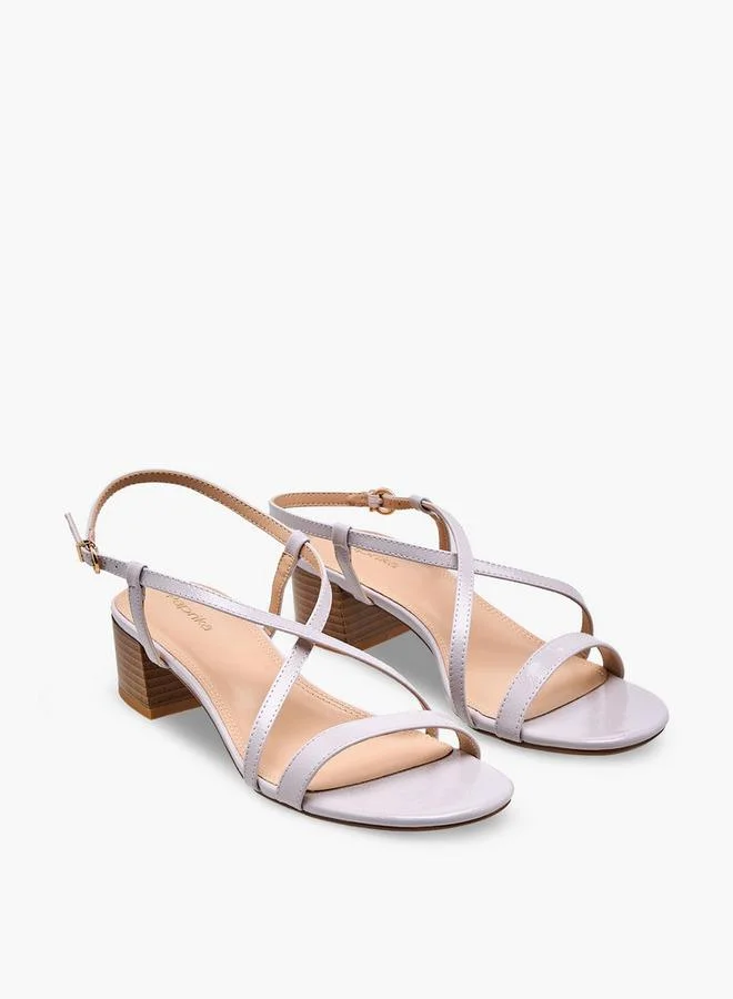 Women's Block Heel Buckle Sandals