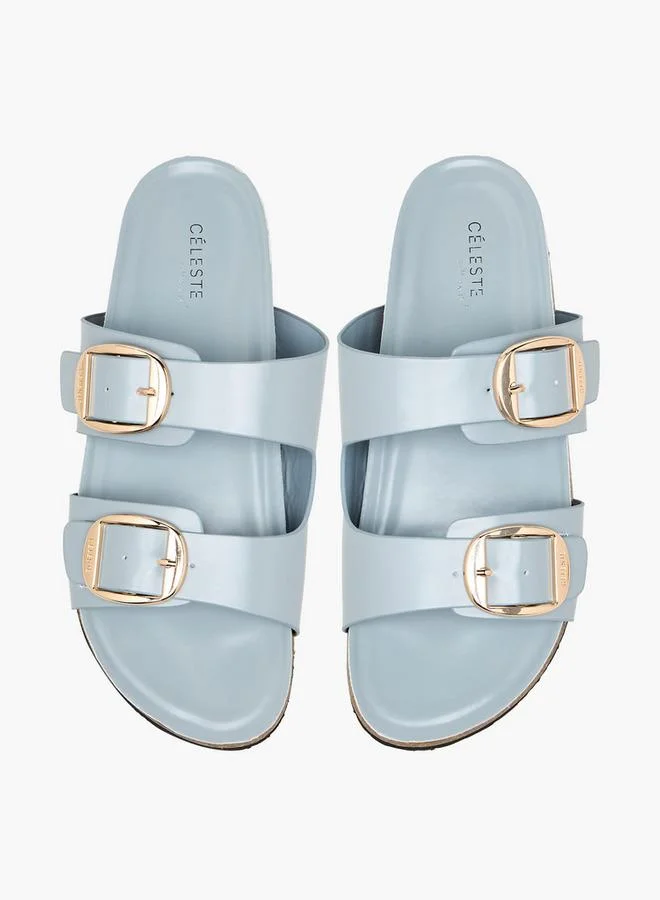 Women's Buckle Slide Sandals