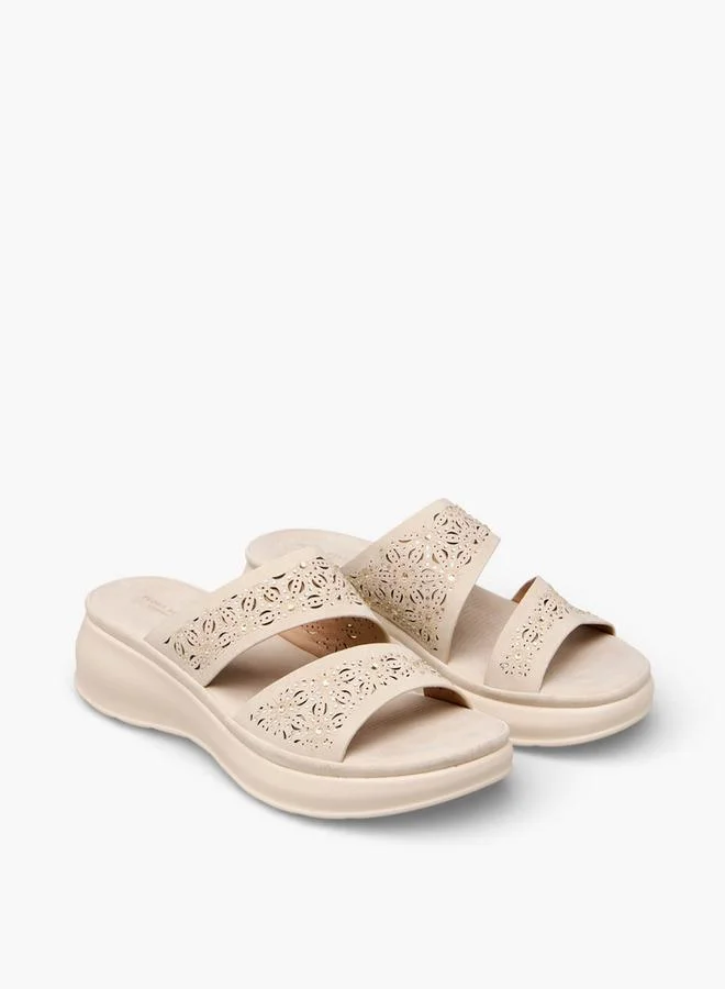 Flora Bella Women's Wedge Slide Sandals