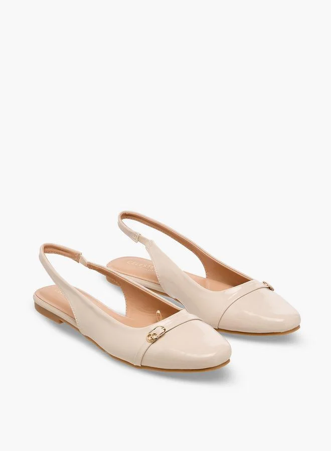 Women's Metal Accent Slingback Sandals