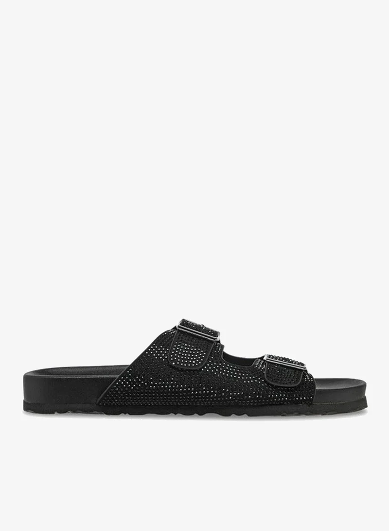Buckle Slip-On Sandals
