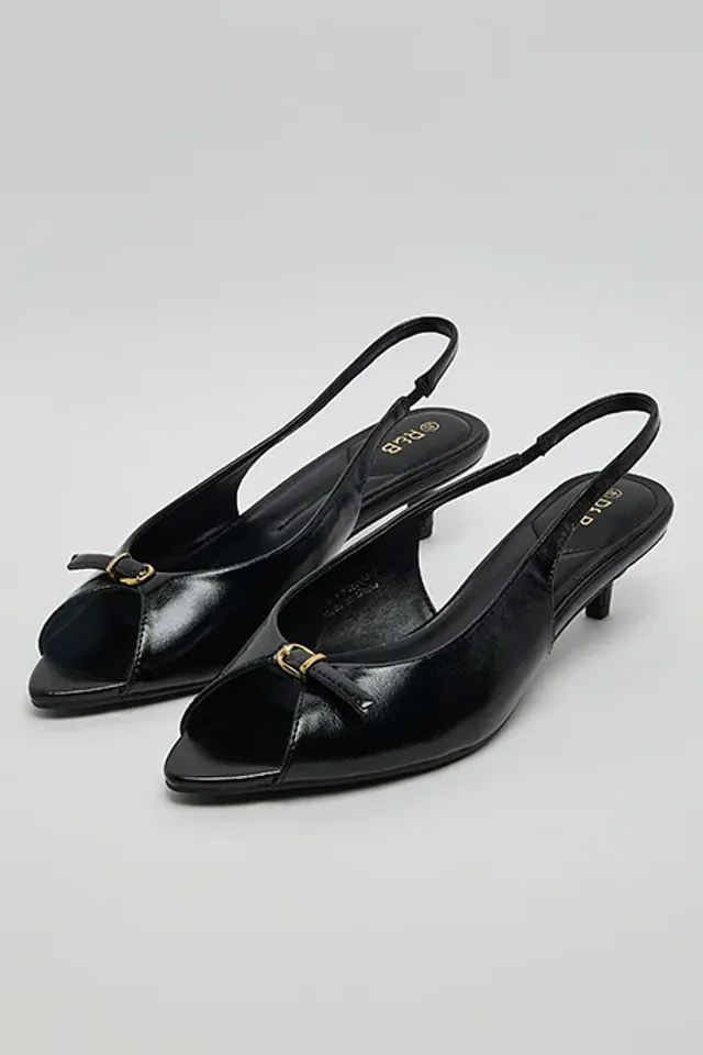 Peep Toe Slingback Sandals – image 2