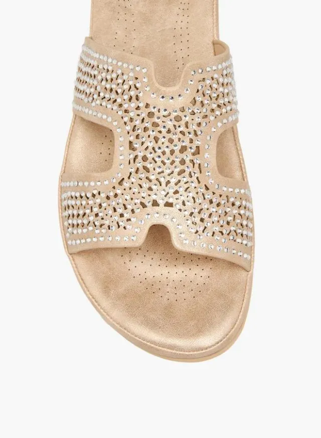 Flora Bella Women's Embellished Slip-On Sandals – image 4