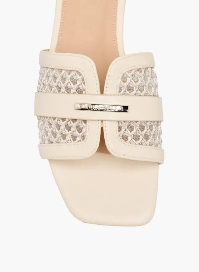 Flora Bella Women Mesh Detail Sandals – image 4