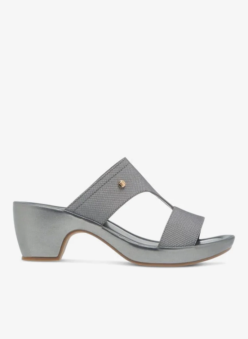 Women's Textured Slip-On Block-Heel Sandals