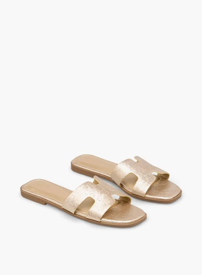 Women's Textured Slide Sandals