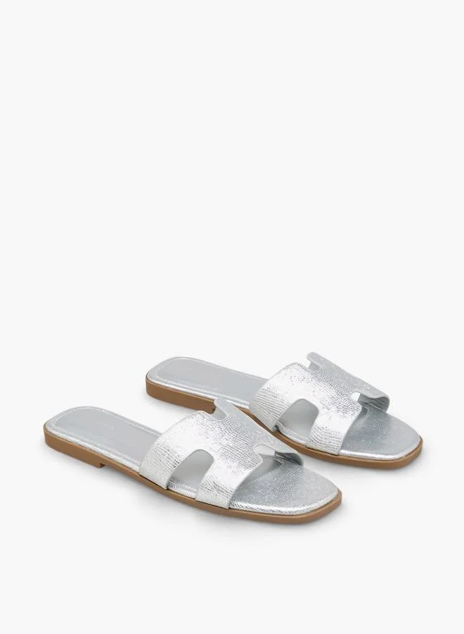 Women's Textured Slide Sandals