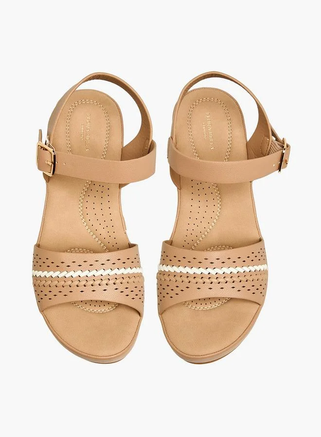 Flora Bella Women's Cutout Wedge Sandals