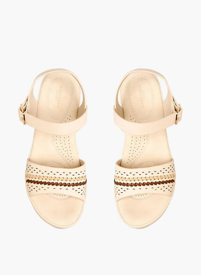 Flora Bella Women's Cutout Wedge Sandals