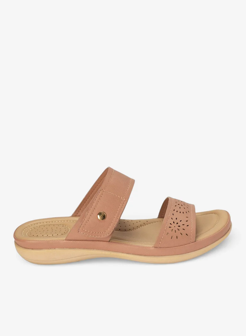 Dual-Strap Comfort Slide Sandals
