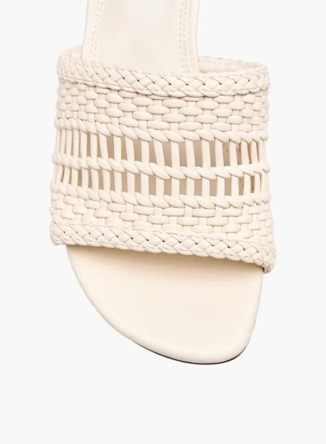 Textured Kitten Heel Sandals – image 5