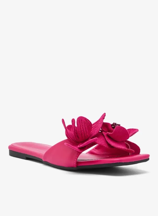 Floral Flat Sandals – image 3